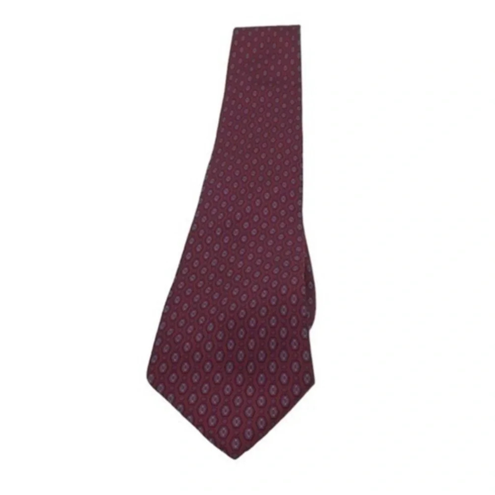 OLEG CASSINI red vintage silk tie